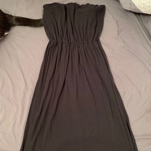 Strapless maxi dress